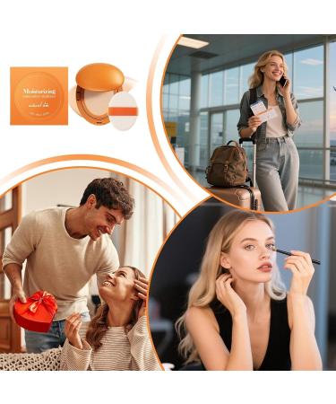 Cushion Foundation Waterproof Long-Lasting 18 grams Air cushion foundation for women's faces For special occasions weddings stages day and night beach travel - Buy Online on GoSupps.com
