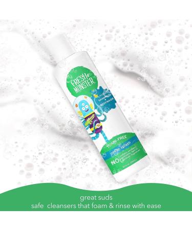 Fresh Monster 2-in-1 Kids Ocean Splash Shampoo & Body Wash - Toxin-Free, Hypoallergenic, Natural - 8.5 Fl Oz - Buy Online on GoSupps.com