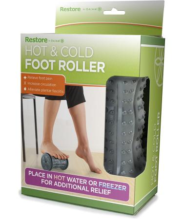 Gaiam Restore Hot/Cold Foot Massage Roller - Soothe Aches and Pains - Buy Online on GoSupps.com