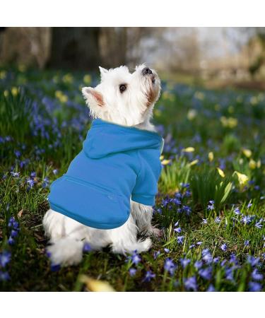 Waterproof Dog Coat & Fleece Hoodie - Winter Warm Jacket for Small Dogs & Puppies | Autumn Pet Clothing (XS - 1114debka-blue) - Buy Online on GoSupps.com