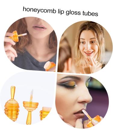 Vaguelly 20 Pi ces Tubes de Forme de Nid Abeille Contenants Rechargeables et R utilisables Flacons Vides pour Gloss et Portable Couleur Marron - Buy Online on GoSupps.com