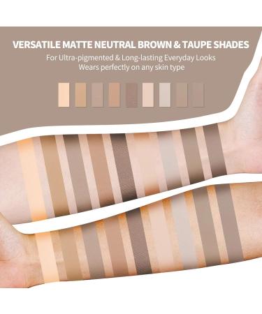 Buy 9 Colors Matte Naked Eyeshadow Palette - High Pigmented Waterproof Makeup for Older Women | Neutral Nude Smoky Shades - Buy Online on GoSupps.com