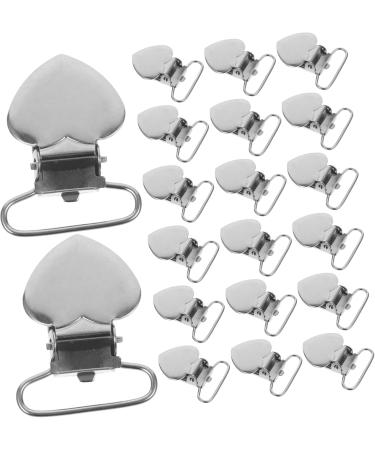 Coheali 120 Pitch Peach Heart Beak Clip Holder for Sheet Metal Tapes - Stainless Steel Heart Bracket Carrier Clips for Sofa Cushions & Pacifier Clips - Buy Online on GoSupps.com