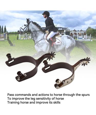 Frdhee West Cowboy Spores - Handcrafted Vintage Horse Gear (2 Pieces) - Rotatable Design for Riding Enthusiasts - Buy Online on GoSupps.com