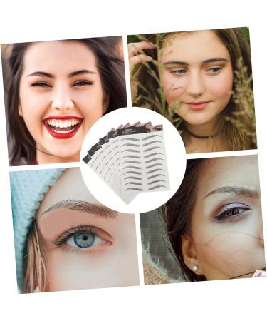 Didiseaon 6 Sheets Imitation Eco Eyebrow Sticker Stickers Adhesive Eyebrow Template Imitation Eyebrow Tattoos - Buy Online on GoSupps.com