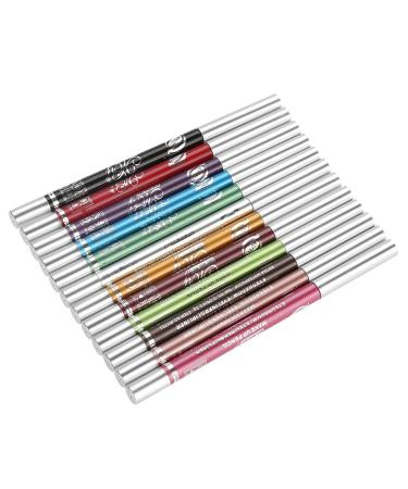 Opportunity shadow pen 12 colors waterproof eyes shadow pencil long -lasting eyeliner pen set make -up lip liner pencil cosmetic pin for occasional wedding use