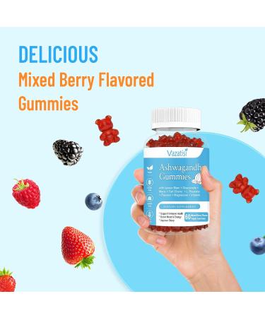 2 Pack Ashwagandha Gummies for Women Men Sugar Free Organic Ashwagandha Gummies Supplement for Relax Restore Balance Vegan Gluten Free 120 Count 60 Count (Pack of 2) - Buy Online on GoSupps.com