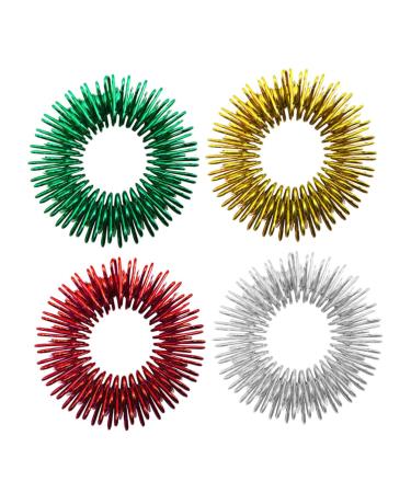 SESESFOUFU 15th acupressure ring fiddle toys stress reduction toy decompression toy relaxer spiky finger tape fear ring toys rings prickly sensory ring massage restless