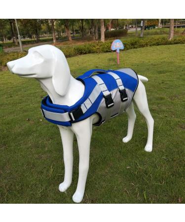 Hzqifei Reflective Life Jacket for Dogs - Luxurious Blue Swimming Vest for Small Medium & Large Dogs - XL Size - Buy Online on GoSupps.com