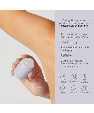 HAAN Natural Deodorant for Women and Men (1.4 Fl. Oz.) + Refill Margarita Spirit (4 Fl. Oz.) with 24 Hour Odor Protection | Vegan Deodorant Balance Your Skin's | Aluminium Free Paraben Free - Buy Online on GoSupps.com