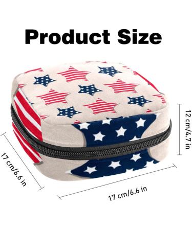 Buy Large Star Pattern Storage Bags for Women - Multi-Colored Zipper Pouches for Panty Liners & Tampons - Buy Online on GoSupps.com