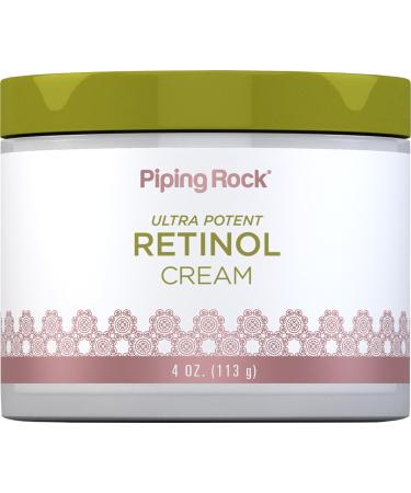 Piping Rock Retinol Cream for Face and Neck | 4 oz | Ultra Potent | Non GMO Gluten Free