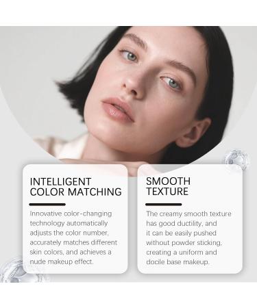 VKaoess Foundation Stick with Color Change and Brush Full to Medium Coverage for All Skin Types Baked Foundation for Mature Skin Water Resistant Sweat Resistant Dark Skin2PCS - Buy Online on GoSupps.com