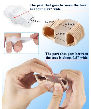 GRODE Bunion Toe Separators - Soft Gel Bunion Corrector for Women Men - Toe Spacers for Feet - Elasticity Hammer Toe Straightener - 4 Nylon + 4 Gel - Buy Online on GoSupps.com