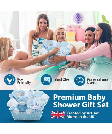 Baby Box Shop New Born Baby Boy Gifts Set - Blue | New Baby Essentials & Hampers - Buy Online on GoSupps.com