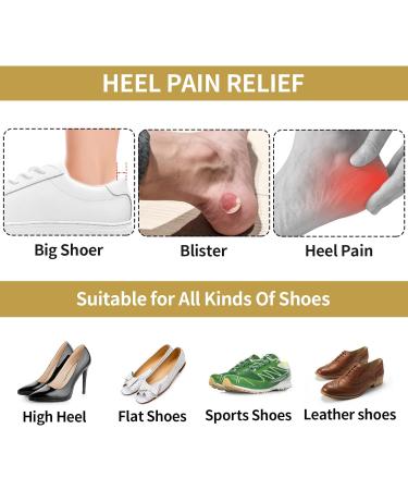 Sibba Heel Cushion Inserts - 4 Pairs of Black High Heel Pillows & Shoe Protectors for Comfort & Support | Ideal for Men & Women - Buy Online on GoSupps.com