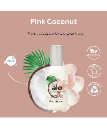 Cucina Fruits & Passion Alo Pink Coconut Eau Fraiche light airy fresh spray perfume in warm weather 50 ml/ 1.69 fl.oz - Buy Online on GoSupps.com