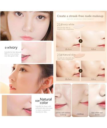 Air Cushion BB Cream Long-lasting Moisturizing Concealer Primer Butterfly Puff Foundation Concealer Brightening Oil Control Moisturizing Suitable for All Skin Types Natural - Buy Online on GoSupps.com