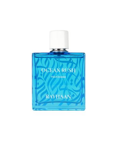 RAYHAAN Ocean Rush Eau de Parfum Spray for Men 3.4 Ounce