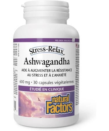 Ashwagandha 600mg Stress Relax 30Vcaps - Buy Online on GoSupps.com