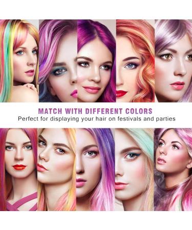 Temporary Hair Colour Hair Chalks for Girls 8 Coloured Hairspray Hair Dye Comb Temporary Hair Colour Washable for Kids Men and Woman Birthday Makeup Halloween Christmas Cosplay Party - Buy Online on GoSupps.com
