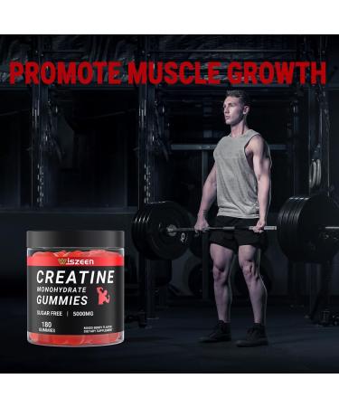 Creatine Monohydrate Gummies - 45 Servings | 5g Strength & Endurance Support | Muscle Builder for Men & Women with L-Taurine & Alpha GPC - Buy Online on GoSupps.com