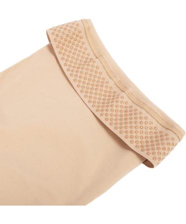 Plus Size Beige Thigh High Compression Socks 23-32 mmHg for Running & Sports - Buy Online on GoSupps.com