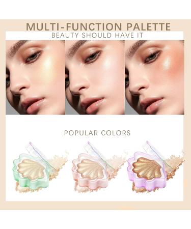 NewBang Highlighter Palette - Vegan & Cruelty-Free Illuminator Powder Kit with 3 Highly Pigmented Shimmer Colors - Buy Online on GoSupps.com