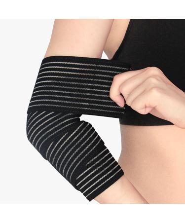 4 Pack Knee Support Bandage - Compression Sports Wrap for Knee Elbow Calf Ankle & Wrist - 70cm (27.5 inch) Knee Tapes for Optimal Strength & Stability - Buy Online on GoSupps.com