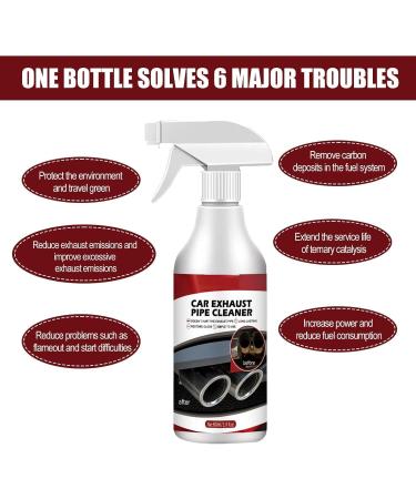 Powerful Car Exhaust Cleaner Automotive Exhaust Pipe Cleaner Catalytic Converter Cleaner Fuel And Exhaust System Cleaner 60ml Metal Surface Rust Cleaner (1PCS) - Buy Online on GoSupps.com