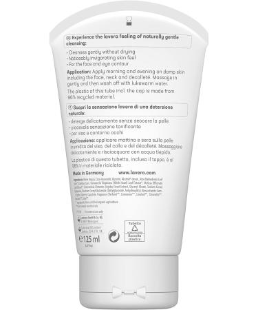 Buy LAVERA Basis Cleansing Gel 125 ML | Natural Face Wash for All Skin Types | International Shipping Available - Buy Online on GoSupps.com