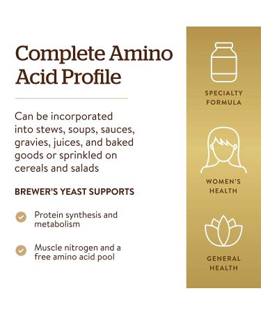 Solgar Brewer's Yeast Powder 14 oz (400 g) - Nutritional Superfood for Health & Wellness - Buy Online on GoSupps.com