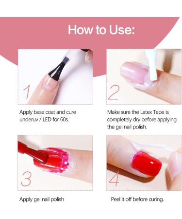 LTYYWBFB 2 Pack Liquid Latex Nails Peel Off Tape for Art Cuticle Protector Nail Painting Skin Barrier Gel Polish - Fast Drying Odorless Guard 15ML 7.5 ml (Pack of 2) - Buy Online on GoSupps.com