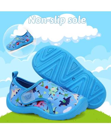 FANTURE Toddler Water Shoes - Dinosaur L.Blue - Aqua Sneakers for Boys and Girls - Buy Online on GoSupps.com