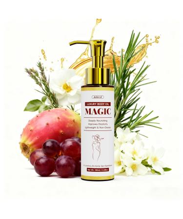 Jeirrzi Magic Body Firming Oil, Hydrating and Firming Body Oil for Skin With 9 Natural Ingredients, Luxury Spa Gifts for Women - 3.38 OZ