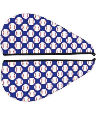 Buy Baseball Pattern Microfiber Hair Towel - Soft Super Absorbent & Quick Dry Hair Wrap for Women - Ideal for Long Curly & Thick Hair - Buy Online on GoSupps.com