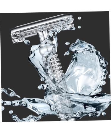 Minkissy Manual Double Edge Safety Razor for Men - Classic Metal Handle Perfect for Beard Shaping & Grooming - Buy Online on GoSupps.com