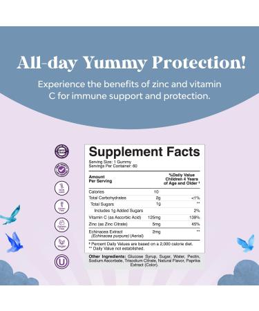 Bundle of Kids DHA Omega 3 Gummies - Fish Free with Vegetarian 6 9 for Vision Brain & Immunity and Kids Immunity Support Gummies Vitamin C with Zinc & Echinacea Immune Booster Supplement for Children - Buy Online on GoSupps.com