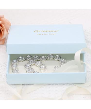 Oriamour Crystal Wedding Headband - Rhinestone Bridal Hair Accessories in Silver - Buy Online on GoSupps.com