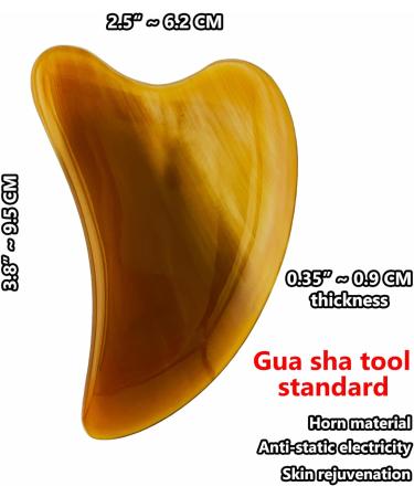 HornHeart GuaSha - Rejuvenate Your Skin with Traditional Gua Sha for Youthful Radiant Beauty & Wrinkle Reduction - Buy Online on GoSupps.com