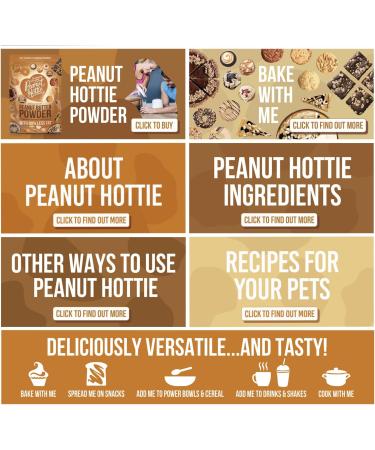 Peanut Hottie - Peanut Butter Powder (180g) All Natural Marco Friendly High Protein Low Calorie Low Fat Vegetarian Vegan Recyclable Ideal for Baking Smoothies & Cooking Single - Buy Online on GoSupps.com