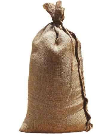 Woolsacks Sand Bags | 100% Natural Burlap Sandbags for Flooding  Emergencies & More | Military Grade CID A-A-52141 | Heavy Duty 10 Oz. Empty Burlap Bags | 50 Lb. Capacity Each  14 x 26 1 Count (Pack of 1)