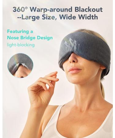 SKG Restore Sleep Mask - 100% Blackout Eye Cover for Men & Women | Essential Travel Accessory | Large Size for Optimal Comfort | Ideal for Sleep Travel Work Shifts & Gifts - Buy Online on GoSupps.com