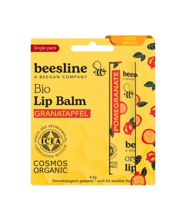 Beesline Organic Lip Balm Pomegranates for dry lips high-quality lip balm with beeswax and pomegranate oil lipstick with Beeswax Beegan
