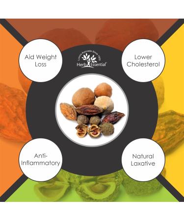 Herb Essential Organic Triphala Powder 7.05 Ounce (Amla + Haritaki + Bibhitaki) India Origin No Added Preservatives Vegan Herbal Supplement for Daily Use - Buy Online on GoSupps.com