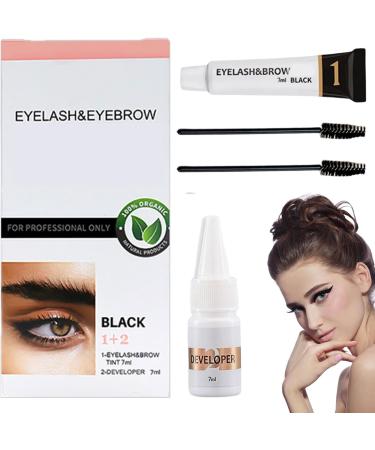 Brows Dye Kit Brow And Lash Tint Semi-Permanent Lash Tinting Kit Quick Dry Waterproof Long-lasting Eyebrow Dye Tint For Natural Eyelash Fast & Easy Brow Dye Starter Kit - Buy Online on GoSupps.com