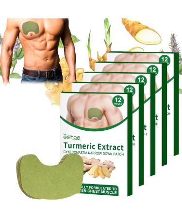 Pack of 5 compression patches for gynecomastia