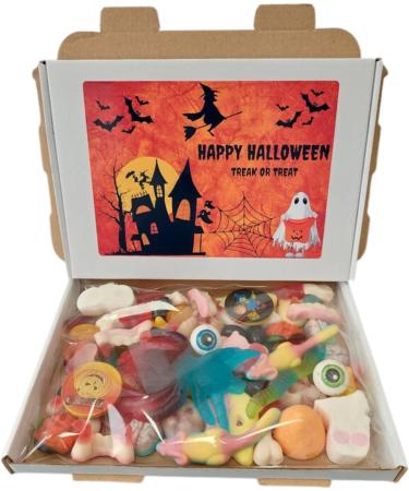 Halloween Sweet Box Trick or Treat Halloween Pick N Mix Wrapped Sweets Sweet box for Halloween Party Bags Assortment Retro Sweets 425g - Buy Online on GoSupps.com