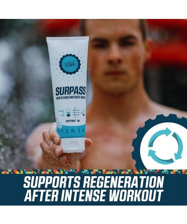 Surpass Men's Cycling Bundle: Anti-Chafing Cream & Muscle Gel with Magnesium - Energize Your Workout (170ml + 250ml) - Buy Online on GoSupps.com