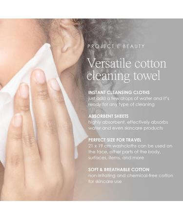 Project E Beauty Non-Woven DIY Face & Neck Mask Sheets - Compressed Facial Paper for Spa & Skincare (500 Pack - Buy Online on GoSupps.com